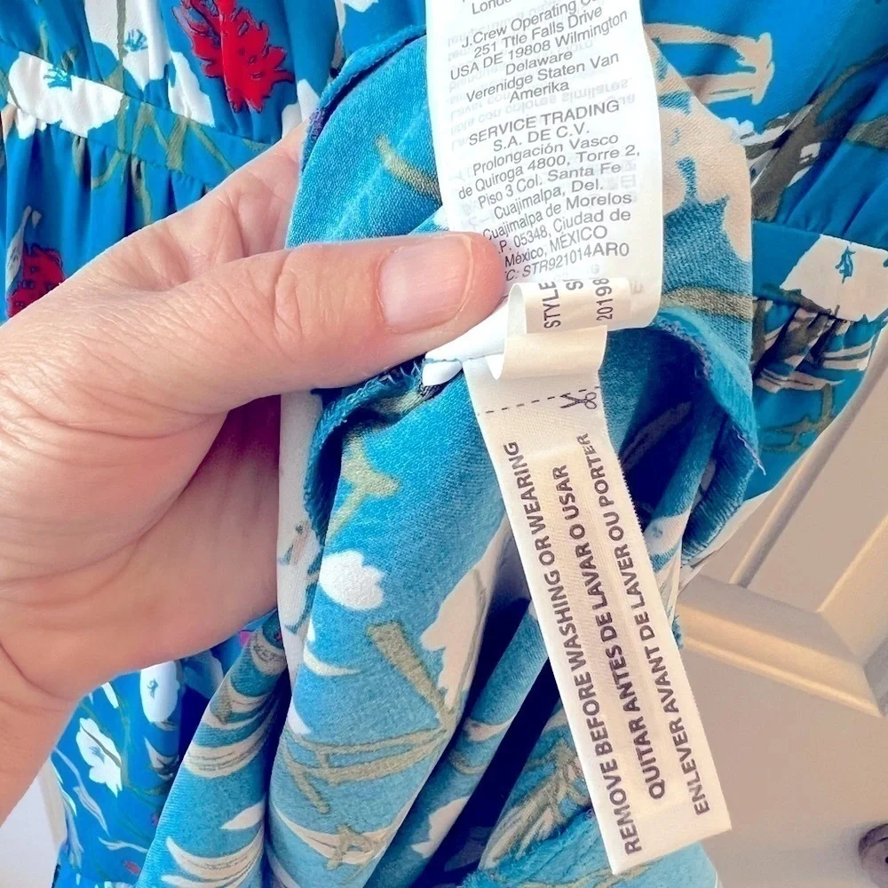 J. Crew Mercantile Floral Hi-Lo‎ Dress Size XXS